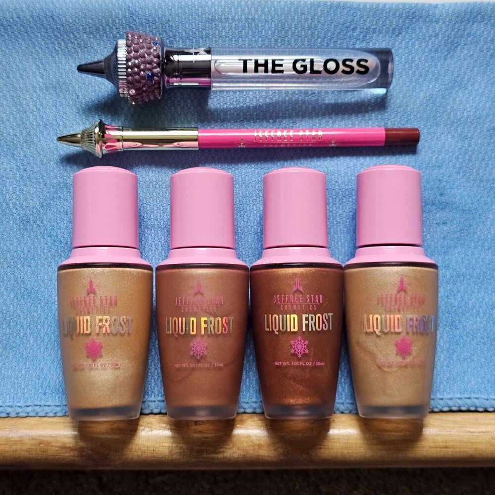 Jeffree Star Lot-Liquid Frost-Gloss-Lip Liner - Picture 1 of 8